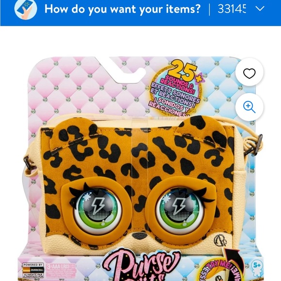 Purse Pets, Leoluxe Leopard Interactive Purse Pet with Over 25 Sounds and Reacti - Picture 1 of 5